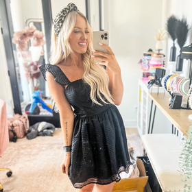 Pretty Little Patriot Simple Summer Black Dress