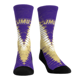Rock 'Em Socks James Madison Dukes - V Shape Tie Dye