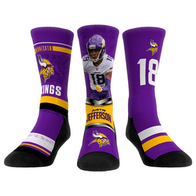 Rock 'Em Socks Justin Jefferson - Minnesota Vikings - Pro 3-Pack