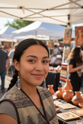 Pottery Dangle Earrings