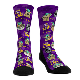Rock 'Em Socks LSU Tigers - Star Wars - Grogu All-Over