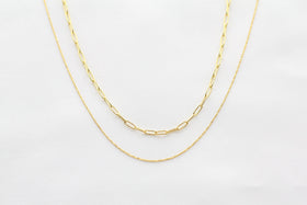 Dainty Double Chain Necklace