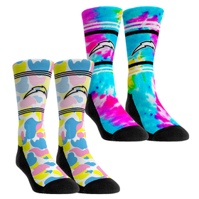 Rock 'Em Socks Los Angeles Chargers - Easter 2-Pack