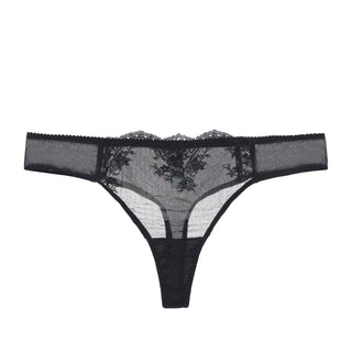 Amour d'Agnette Kim Stretch Lace & Mesh Thong — French Lingerie
