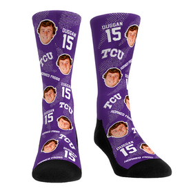 Rock 'Em Socks Max Duggan - TCU Horned Frogs - Football Guy
