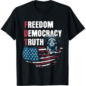 Men’s Freedom Democracy Truth Graphic Tee