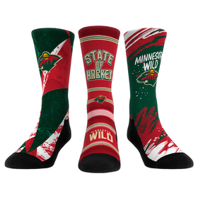 Rock 'Em Socks Minnesota Wild - Power Play 3-Pack