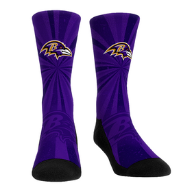 Rock 'Em Socks Baltimore Ravens - Throwback Swirl