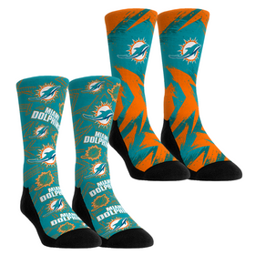 Rock 'Em Socks Miami Dolphins - Game Day 2-Pack