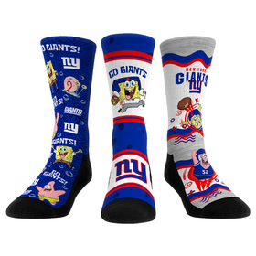 Rock 'Em Socks New York Giants - SpongeBob SquarePants - 3-Pack