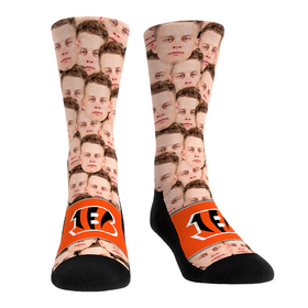 Rock 'Em Socks Joe Burrow - Cincinnati Bengals - Face Repeat