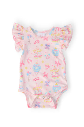 Off to the Circus S/S Flutter Bodysuit