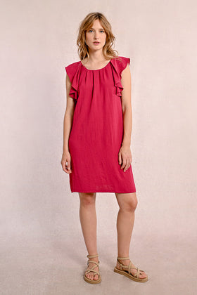 Claudia Ruffled Sleeve Dress