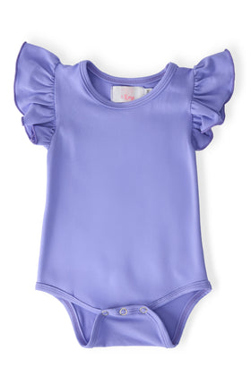 Periwinkle S/S Flutter Bodysuit