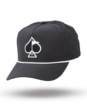 Perforated Rope Hat - Black
