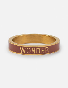 Mauve Enamel Wonder Ring