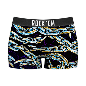 Rock 'Em Socks Women's Boy Shorts - Chains All-Over
