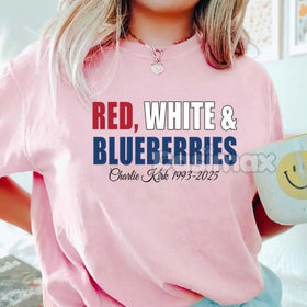 "Red White & Blueberries" Charlie Kirk T-Shirt