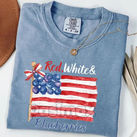 'Red, White and Blueberries' Comfort Colors T-Shirt