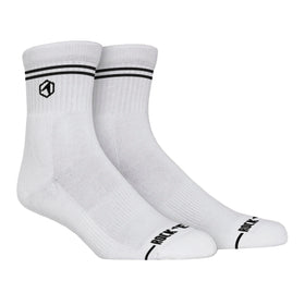 Rock 'Em Socks Cotton Casuals - White (Quarter)