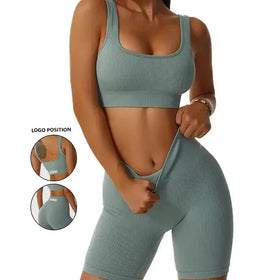 🖤 Ribbed Seamless Yoga Set