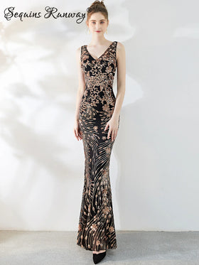 Envy NYC Maxi Sequin Party Dress