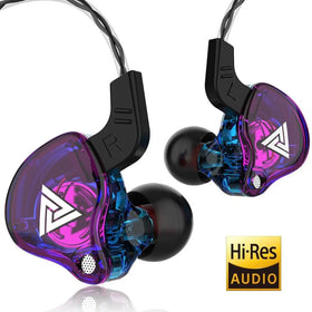 QKZ AK6 HiFi Wired Earphones - Copper Driver with Microphone
