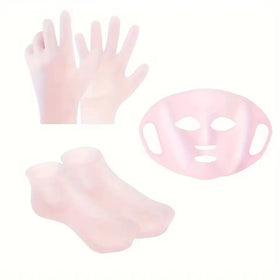 Silicone mask cover, reusable hydrating three-piece set