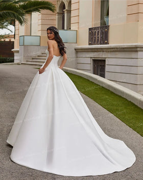 Envy NYC Elizabeth Satin Wedding Dress