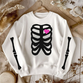 Skeleton Halloween Sweatshirt for Women – Spooky & Cozy Crewneck