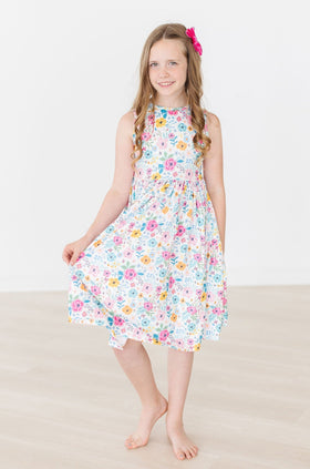 SALE Sunshine Blooms Tank Twirl Dress