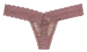 V-Front Lace Thong