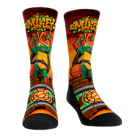 Rock 'Em Socks TMNT : Mutant Mayhem - Michelangelo - Turtle Power