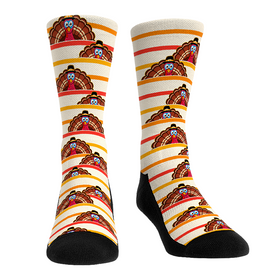 Rock 'Em Socks Thanksgiving - Peek-A-Boo Stripes