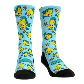 Rock 'Em Socks The Little Mermaid - Flounder All-Over