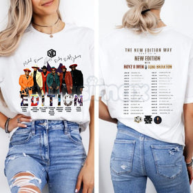 The New Edition Way 2026 Tour T-Shirt - Official NE Concert Merch, Legacy R&B Group Graphic Tee, 2026 Reunion Tour Fan Apparel, Classic 80s/90s Soul Music Shirt