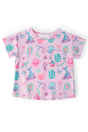 Under the Sea Ruffle Pocket Tee