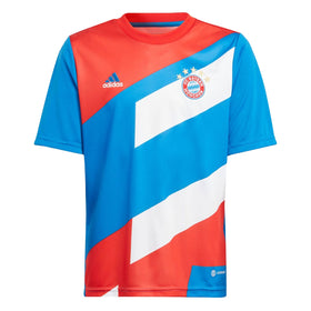 adidas Youth FC Bayern Preshi Jersey - Red / Bright Royal