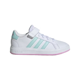 adidas Unisex Kid's Grand Court 2.0 Elastic Lace Shoes