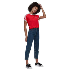 adidas Women's Essentials Slim 3-Stripes Tee