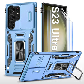 Samsung S23 Ultra 5G Case - Shockproof Protection with Built-in Camera Cover