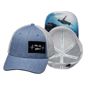 Virgin Islands Low Profile Hat — Light Blue / White