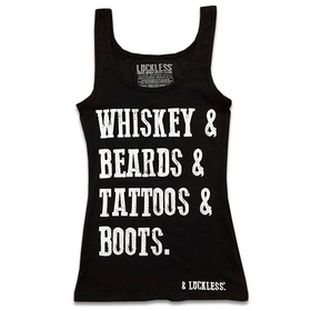 Whiskey And Beards Tank Top