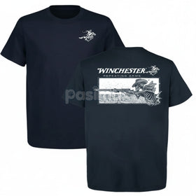 Winchester Repeating Arms T-Shirt - Skeleton Cowboy Graphic Tee, Vintage Western Americana Shirt