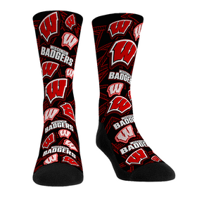 Rock 'Em Socks Wisconsin Badgers - Microdot All-Over