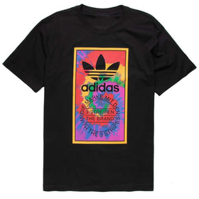 adidas Originals Kid's Tie-Dye Tongue Label Tee - Black