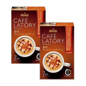 AGF Blendy Cafe Latory Caramel Macchiato 7 Sticks x 2 Boxes