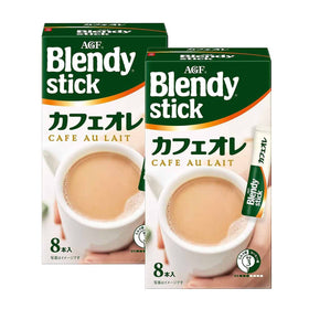 AGF Blendy Stick Cafe au Lait 8 Sticks x 2 Boxes