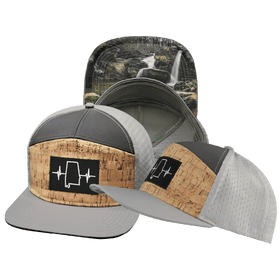 Alabama Hat - Flat Bill - Cork - Gray / Charcoal - Jersey Mesh