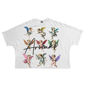 Cherubs V2 Streetwear Cropped Boxy Tee Cotton For A Soft Breathable Fit 280GSM